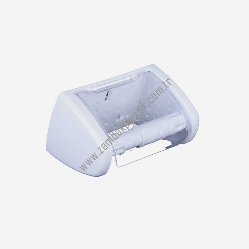 Kristal Kapaklı Tuvalet Kağıtlığı (Vakum)