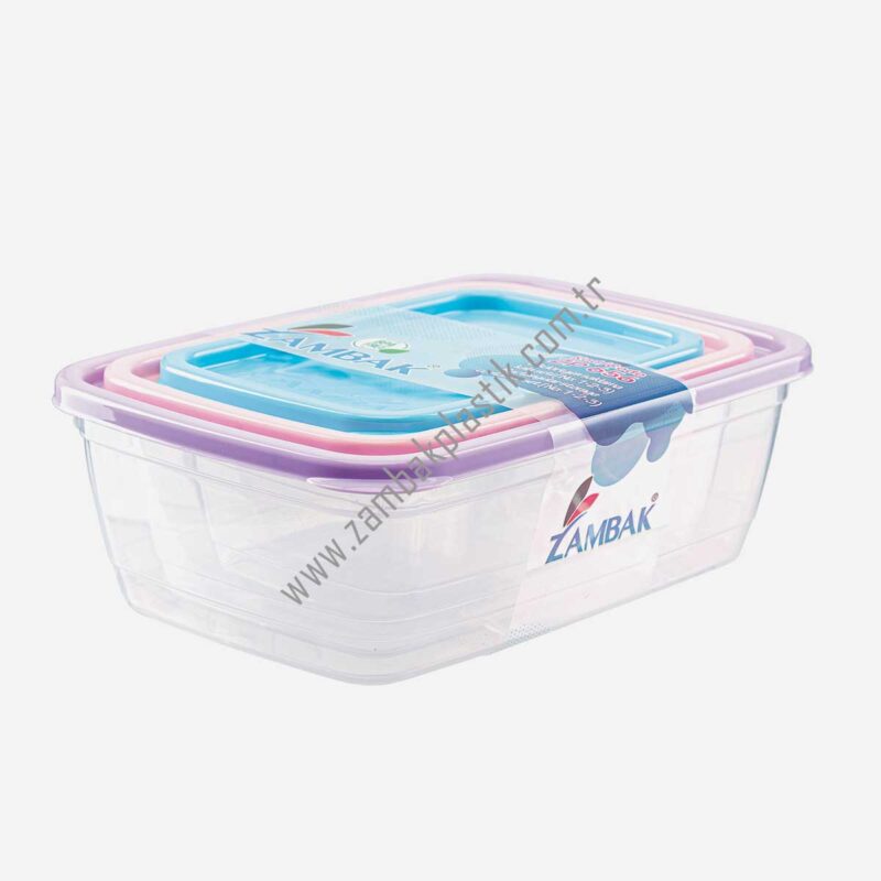 Dikdörtgen Saklama Kabı Setleri