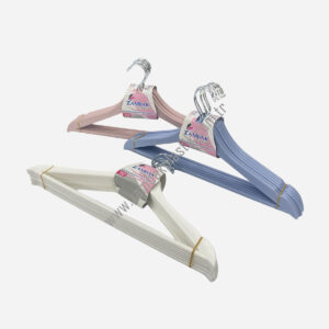 Ahşap Görünümlü Elbise Askısı 6'lı - Zambak Plastik - Banyo