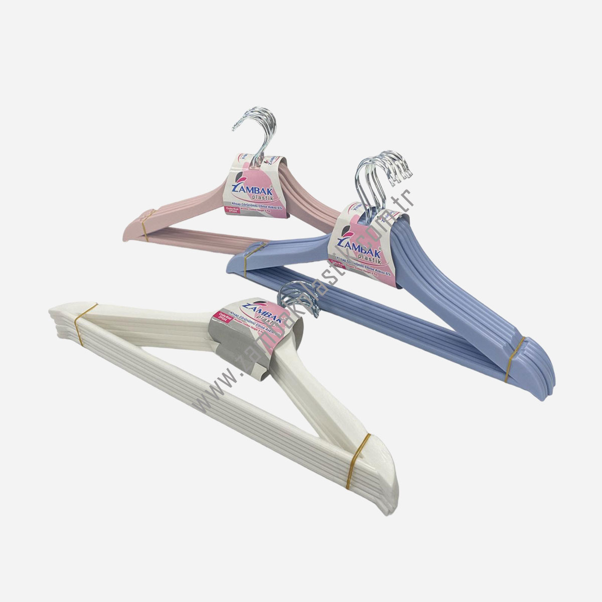 Ahşap Görünümlü Elbise Askısı 6'lı