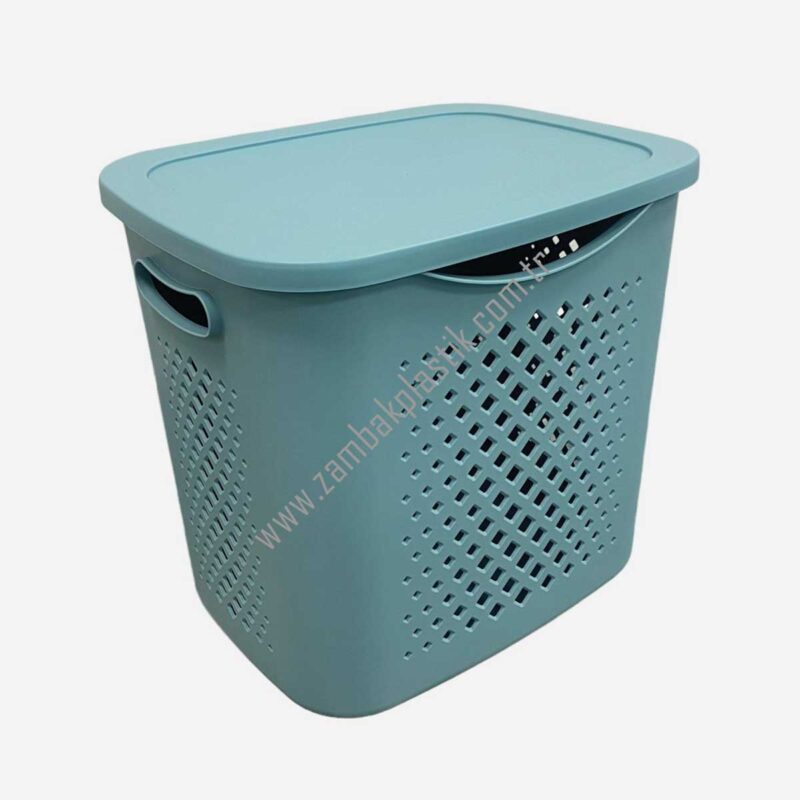 Kapaklı Büyük Sepet - 30cm×38cm×36cm